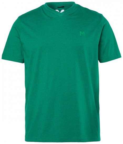 Men+ 279 T-Shirt V-Ausschnitt Smaragdgrün - Herren-T-shirts - Herren-T-Shirts in großen Größen