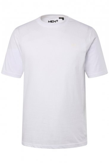 Men+ 285 T-Shirt Rundhals Weiß 2er-Pack - Herren-T-shirts - Herren-T-Shirts in großen Größen
