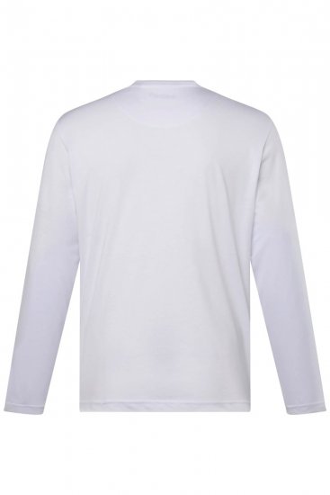 Men+ 307 T-Shirt Langarm Weiß - Herren-T-shirts - Herren-T-Shirts in großen Größen
