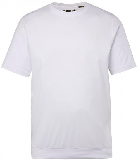 Men+ 308 T-Shirt Bauchfit Weiß - Herren-T-shirts - Herren-T-Shirts in großen Größen