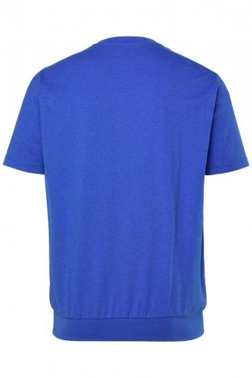 Men+ 308 T-Shirt Bauchfit Azurblau - Herren-T-shirts - Herren-T-Shirts in großen Größen