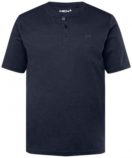 Men+ 365 Henleyshirt Dunkelblau - Herren-T-shirts - Herren-T-Shirts in großen Größen