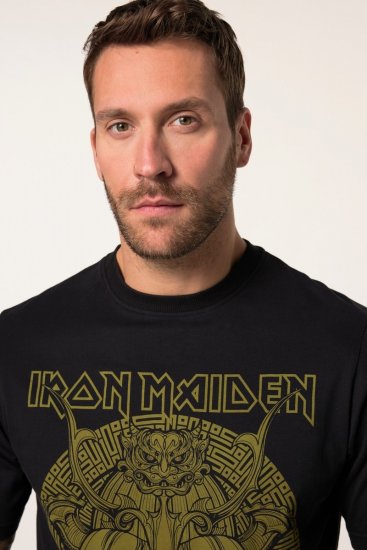 JP1880 Iron Maiden Samurai Eddie T-Shirt Black - Herren-T-shirts - Herren-T-Shirts in großen Größen