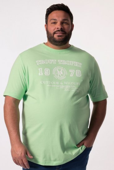 Men+ 424 T-Shirt Trout Trophy Mintgrün - Herren-T-shirts - Herren-T-Shirts in großen Größen