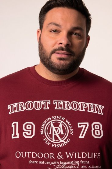 Men+ 424 T-Shirt Trout Trophy Kupferbraun - Herren-T-shirts - Herren-T-Shirts in großen Größen