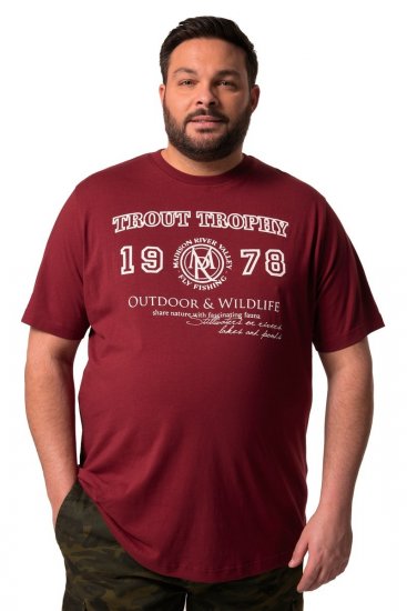 Men+ 424 T-Shirt Trout Trophy Kupferbraun - Herren-T-shirts - Herren-T-Shirts in großen Größen