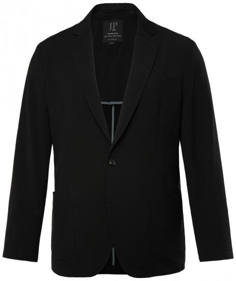 JP1880 San Remo Flexnamic Seersucker-Sakko Schwarz - Herrenanzüge und -blazer - Herrenanzüge und -blazer in großen Größen