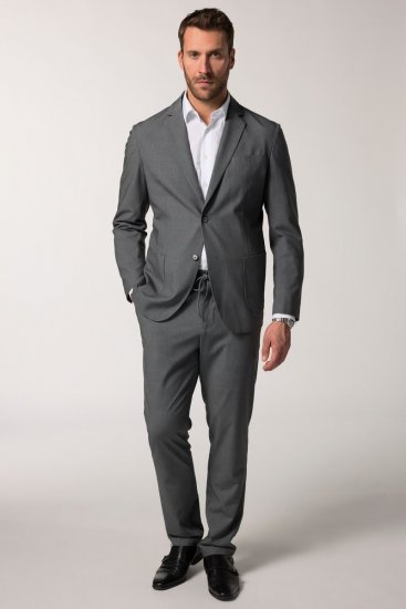 JP1880 Rimini Flexnamic Gestreiftes Jerseysakko Dunkelgrau - Herrenanzüge und -blazer - Herrenanzüge und -blazer in großen Größen