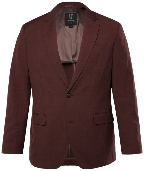 JP1880 Paros Sakko im Leinenmix Rostbraun - Herrenanzüge und -blazer - Herrenanzüge und -blazer in großen Größen