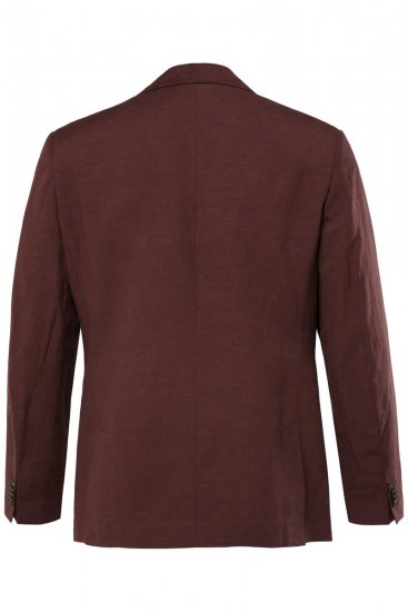 JP1880 Paros Sakko im Leinenmix Rostbraun - Herrenanzüge und -blazer - Herrenanzüge und -blazer in großen Größen