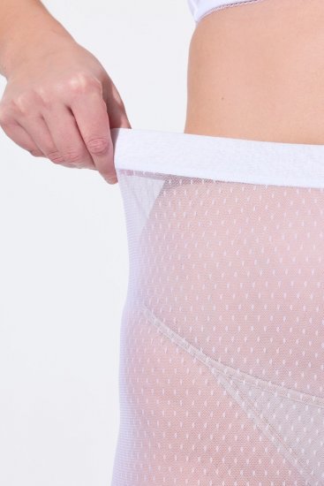 Ulla Popken 836805 Gepunktete Anti-Scheuer-Radler Weiß - Anti-Scheuer-Radler - 