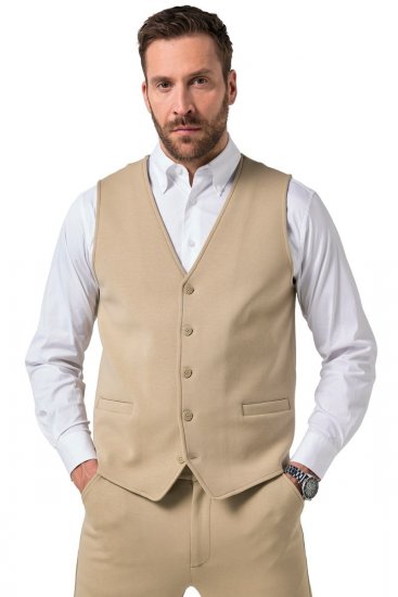 JP1880 New York Flexnamic Jerseyweste Beige - Herrenanzüge und -blazer - Herrenanzüge und -blazer in großen Größen