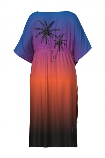 Ulla Popken 837090 Kleid Königsblau - Kaftane - 