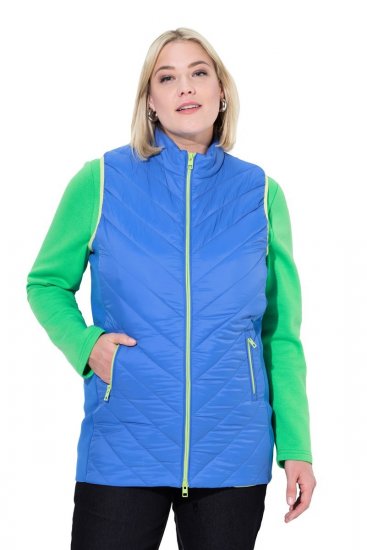 Ulla Popken 837409 Gesteppte HYPRAR Weste Blau - Westen - 