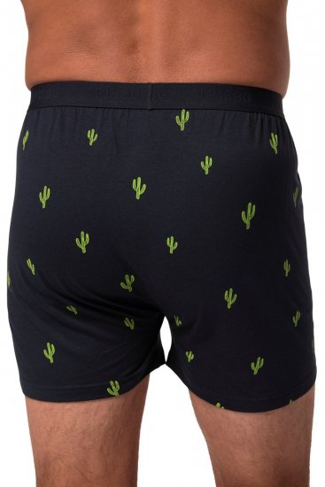 JP1880 837629 Boxershorts FLEXNAMIC® mit Kaktus-Print Dunkelblau 2er-Pack - Herrenunterwäsche & bademode - Herrenunterwäsche & Bademode in großen Größen