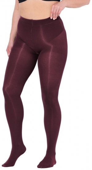 Ulla Popken 837870 Strumpfhose 100 den Beerenrot - Strumpfhosen & Socken -