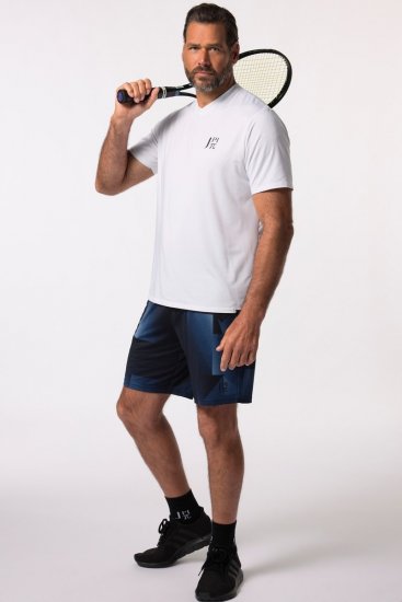 JP1880 FLEXNAMIC® GeoMotion Tennis Shorts Dark Blue - Sportbekleidung & outdoor - Sportbekleidung in große größen für herren