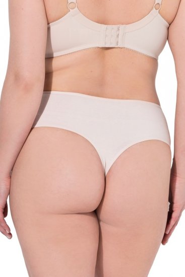 Ulla Popken 838637 Strings 3er-Pack Beige - Slips - 