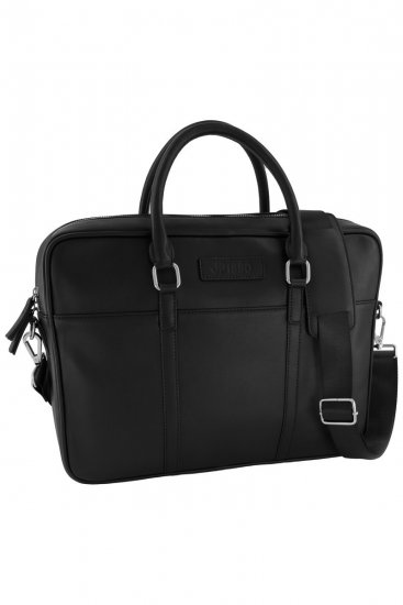 JP1880 838828 Laptoptasche aus Leder Schwarz - Taschen - 