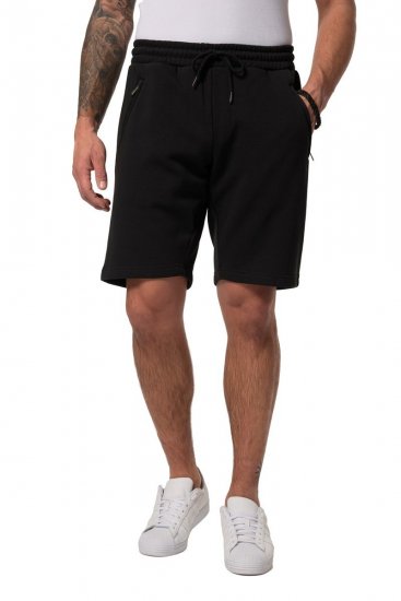 JP1880 Bermuda Sweatshorts Stomach Fit Black - Jogginghosen für herren - Jogginghosen für Herren in großen Größen