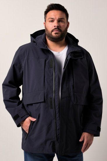 Men+ 215 Regenjacke mit Kapuze Dunkelblau - Herren jacken - Herren Jacken in großen Größen