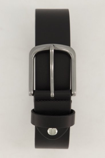 JP1880 839374 Gürtel in Lederoptik mit Metallschließe Schwarz - Accessoires - Herren-Accessoires