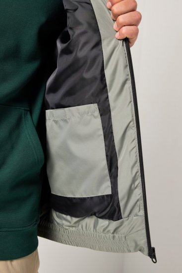 JAY-PI Lightly Quilted Vest with Stomach Fit Grey - Herren jacken - Herren Jacken in großen Größen