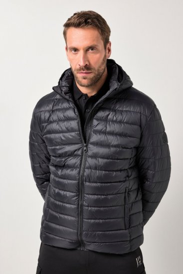Jay-Pi Jacket Lightly Quilted Warm Black - Herren jacken - Herren Jacken in großen Größen