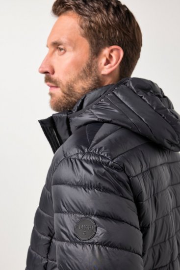 Jay-Pi Jacket Lightly Quilted Warm Black - Herren jacken - Herren Jacken in großen Größen