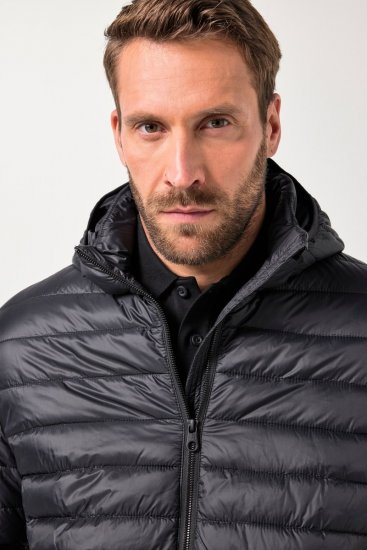 Jay-Pi Jacket Lightly Quilted Warm Black - Herren jacken - Herren Jacken in großen Größen