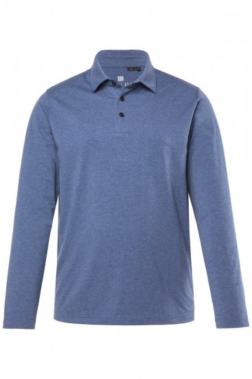 JAY-PI Quickdry Polo Long Sleeve Blue - Polo-shirts für herren - Polo-Shirts für Herren in großen Größen