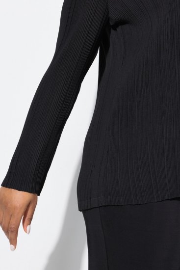 Ulla Popken 839843 Plissierter Blazer Schwarz - Blazer - Blazer in großen Größen für Damen