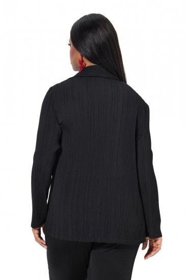 Ulla Popken 839843 Plissierter Blazer Schwarz - Blazer - Blazer in großen Größen für Damen