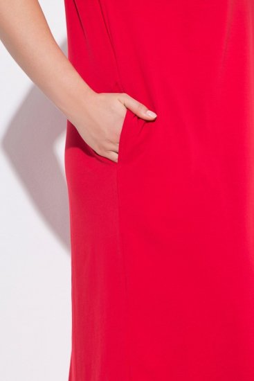 Ulla Popken 839896 Jerseykleid mit Strasssteinen Rosa - Abendkleider - Abendkleider in großen Größen