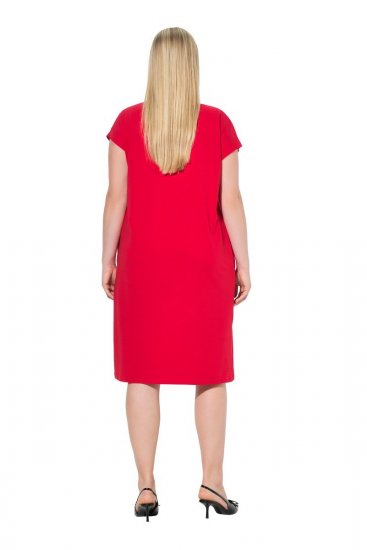 Ulla Popken 839896 Jerseykleid mit Strasssteinen Rosa - Abendkleider - Abendkleider in großen Größen