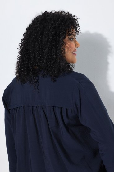 Ulla Popken 840210 Cardigan Dunkelblau - Strickjacken - Damen-Cardigans in großen Größen