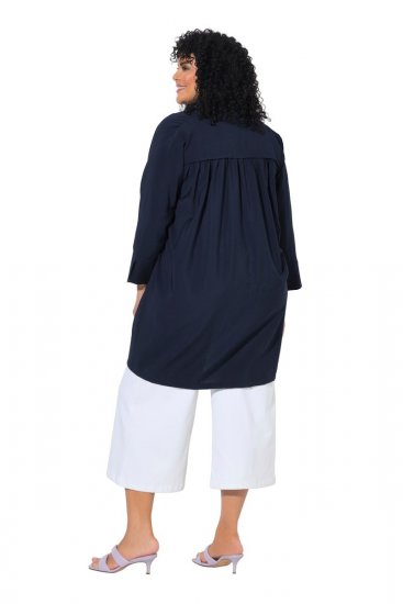 Ulla Popken 840210 Cardigan Dunkelblau - Strickjacken - Damen-Cardigans in großen Größen