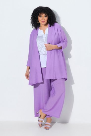 Ulla Popken 840210 Cardigan Flieder - Strickjacken - Damen-Cardigans in großen Größen