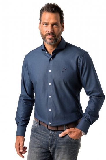 JP1880 Business Shirt Long Sleeve Blue - Herrenhemden - Herrenhemden in großen Größen