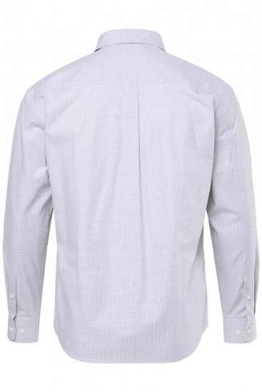 JP1880 Business Shirt Long Sleeve Two-Tone Grey - Herrenhemden - Herrenhemden in großen Größen