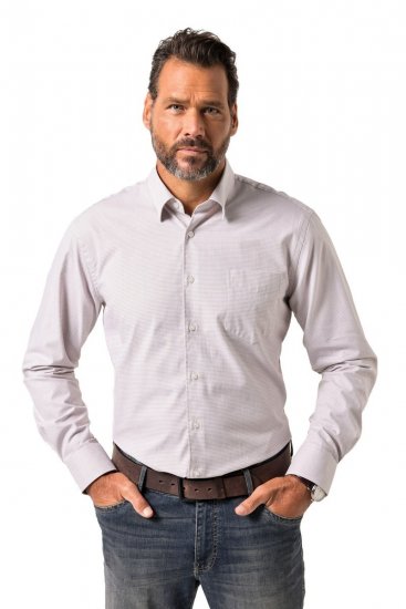 JP1880 Business Shirt Long Sleeve Pink - Herrenhemden - Herrenhemden in großen Größen