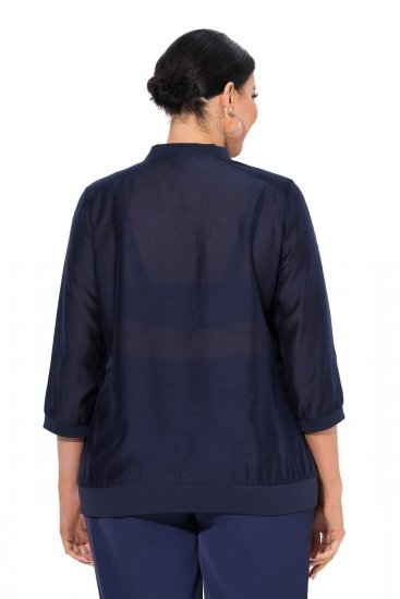 Ulla Popken 841127 Bluse Dunkelblau - Blusen - Blusen für jeden Tag in großen Größen