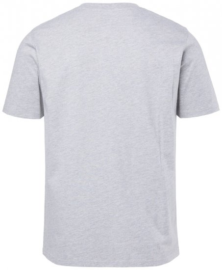 JP1880 T-shirt Short Sleeve Chest Print Grey Melange - Herren-T-shirts - Herren-T-Shirts in großen Größen