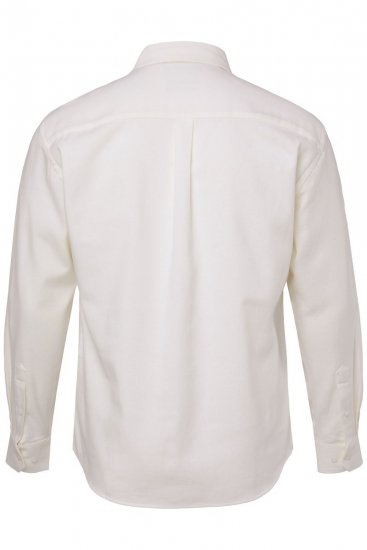 JP1880 Checked Flannel Shirt Long Sleeve Creamy White - Herrenhemden - Herrenhemden in großen Größen