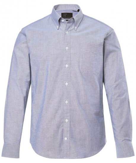 JP1880 Oxford Shirt Long Sleeve Denim Blue - Herrenhemden - Herrenhemden in großen Größen