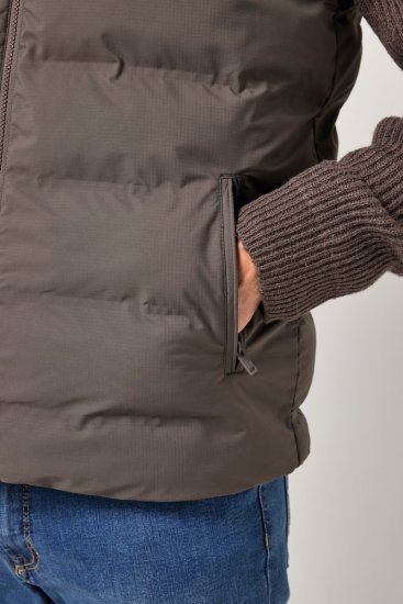 JP1880 841361 Lasergesteppte Weste Mokkabraun - Herren jacken - Herren Jacken in großen Größen