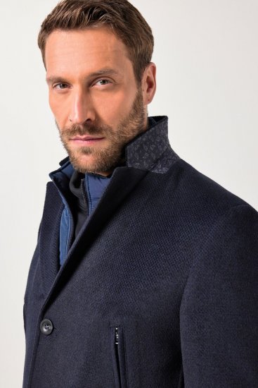 JP1880 Coat Flexnamic With Removable Insert Navy - Herren jacken - Herren Jacken in großen Größen