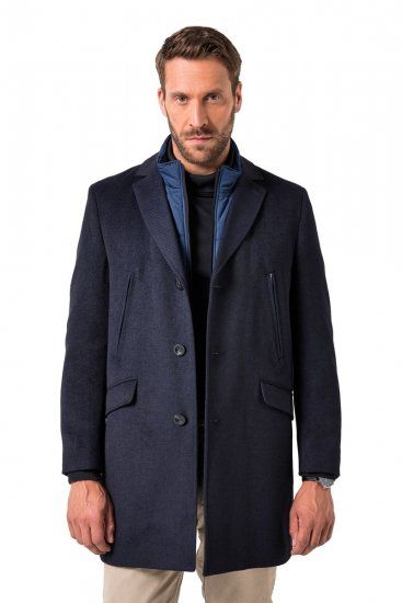 JP1880 Coat Flexnamic With Removable Insert Navy - Herren jacken - Herren Jacken in großen Größen