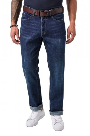 JP1880 FLEXNAMIC Jeans Tapered Loose Fit Dark Denim Blue - Herren-jeans & -hosen - Herren-Jeans & -Hosen in großen Größen