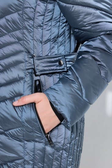 Ulla Popken 842013 Steppjacke Denimblau - Jacken - Damenjacken in großen Größen